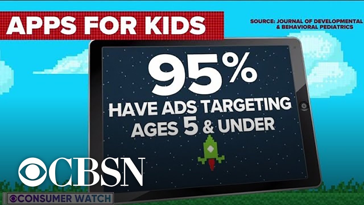 Ads target young kids using apps