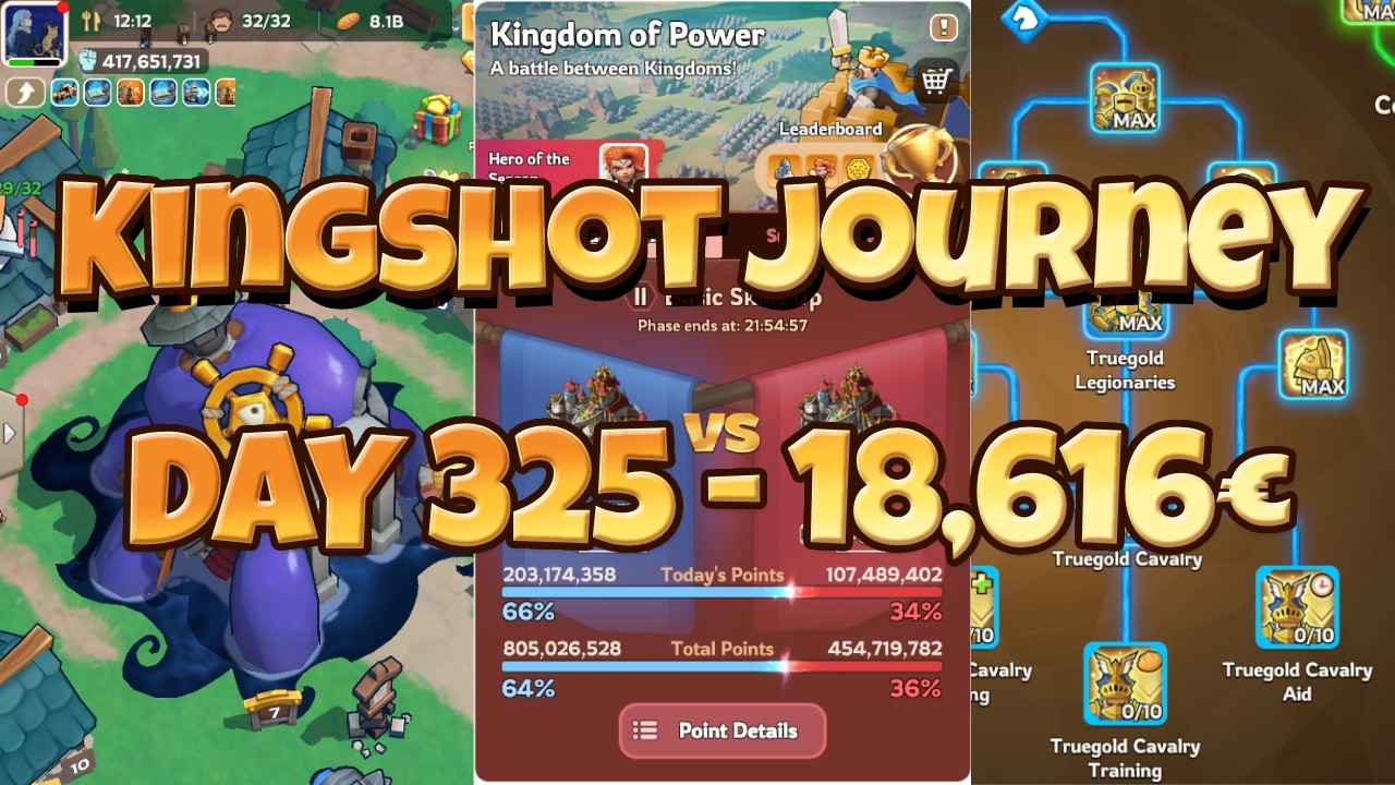 Kingshot Journey - Day 325 - 18,520 - BIG KVK DAY 2 PUSH -⚽Football Fiesta⚽