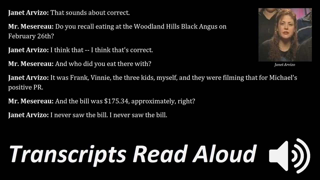 Суд над Майклом Джексоном 2005 года, день 33, часть 4 | Джанет Арвизо