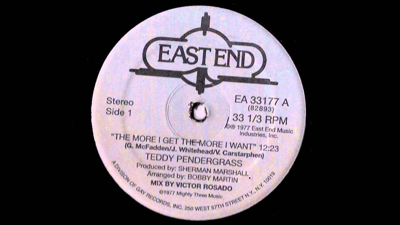 Teddy Pendergrass - The More I Get The More I Want (Rare version Instrumental)