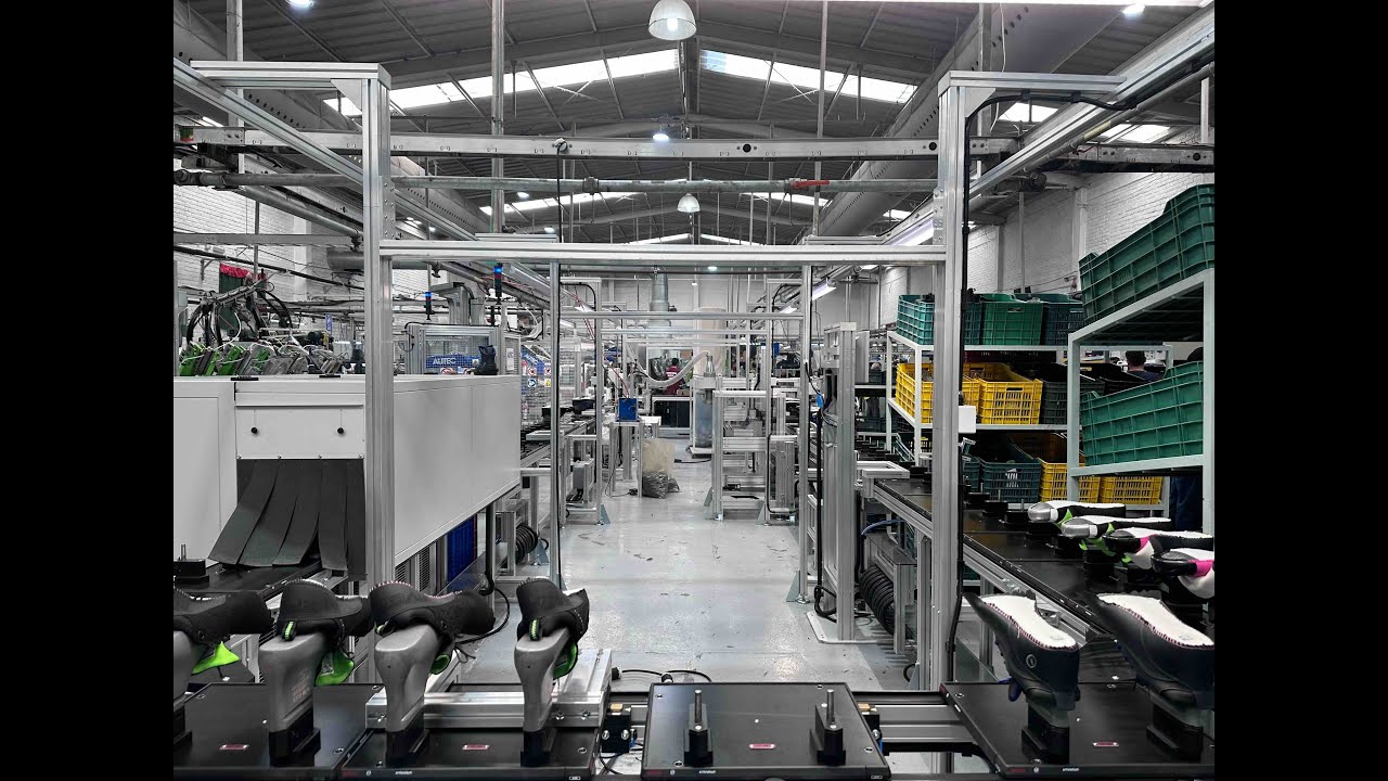 AUTEC: Safety Shoes Automated Conveyor Line in MEXICO.