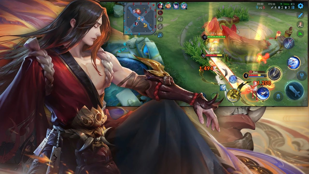 GAMEPLAY UKYO TACHIBANA CLASH LANE | Honor Of Kings