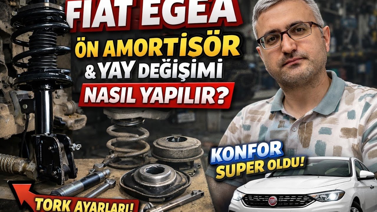 Fiat Egea Ön Amortisör & Yay Değişimi – Konfor Geri Geldi! (Tork Değerleriyle)