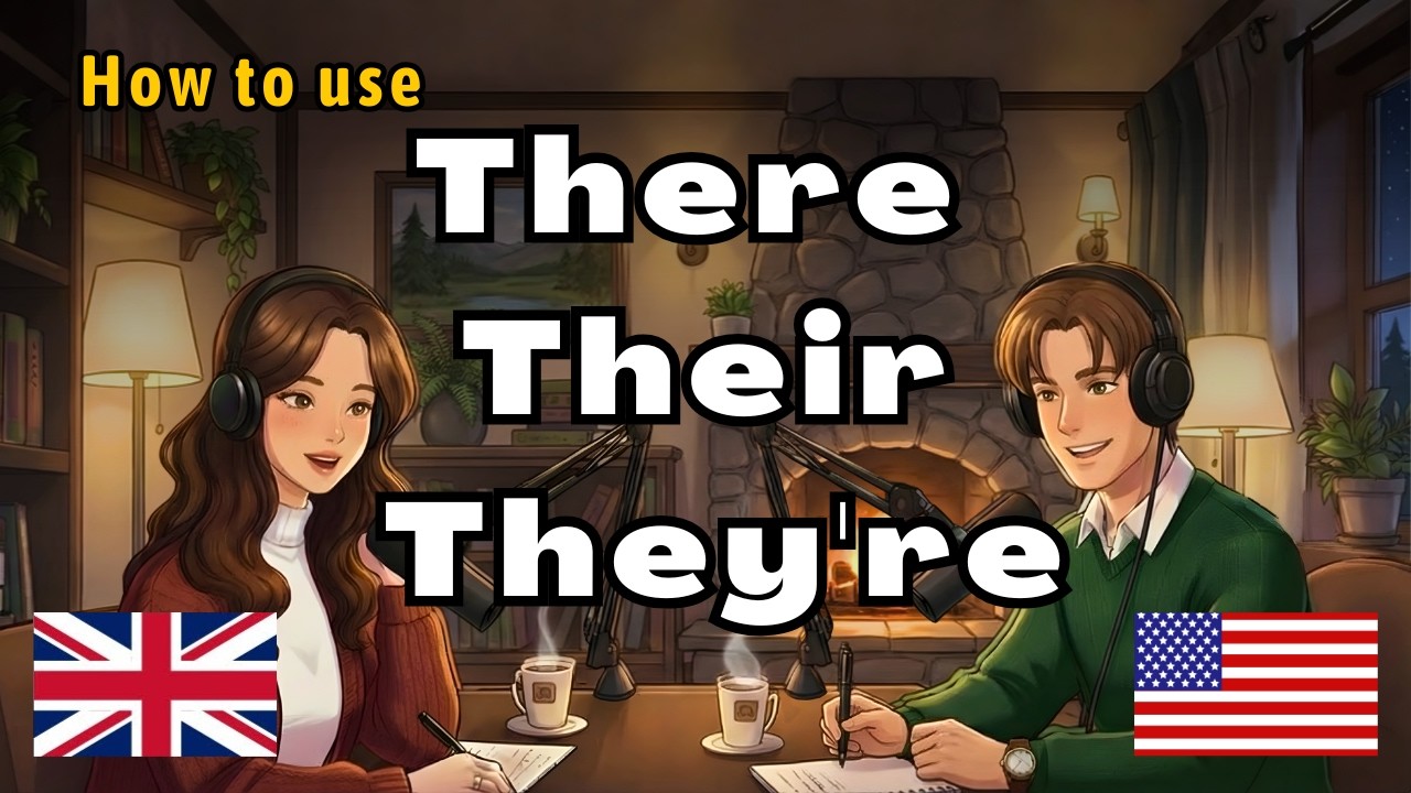 How To Use There , Their, & They're In Everyday English Conversation - Real Life English Podcast