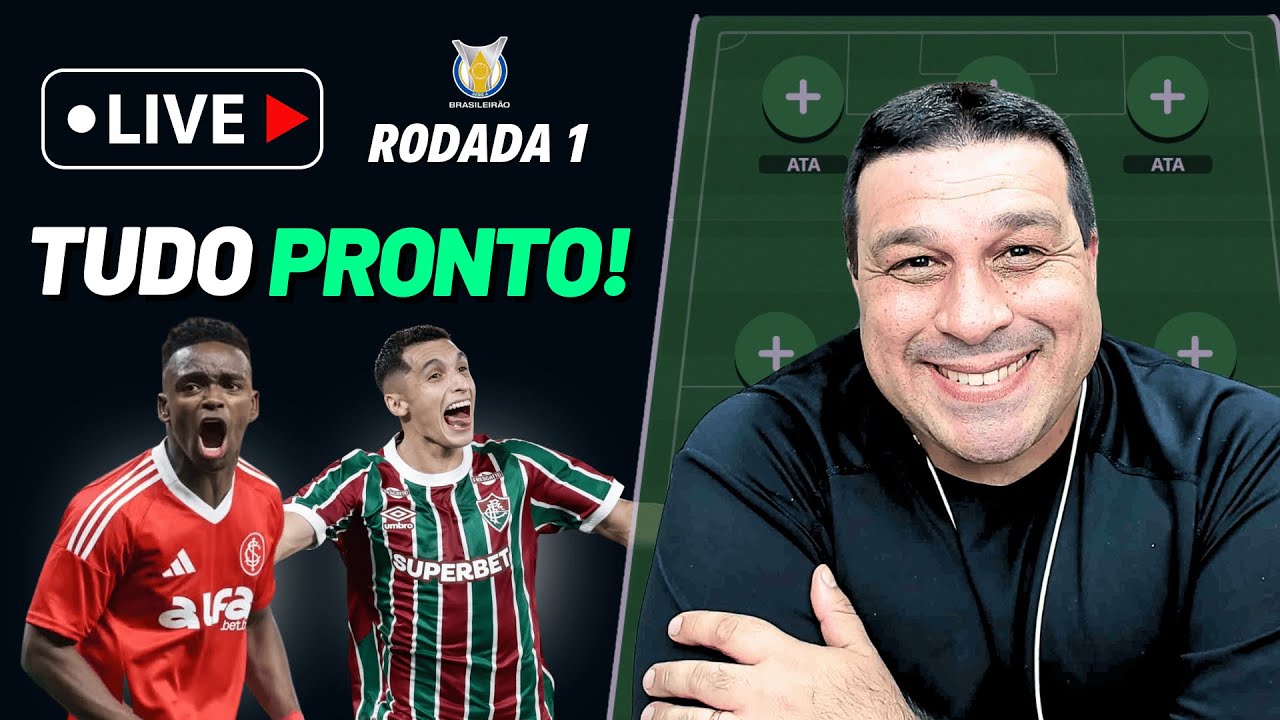 🔴 LIVE DICAS - RODADA 1 | CARTOLA 2026