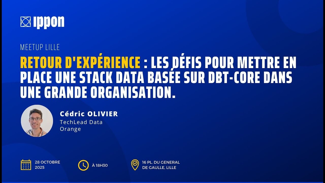 REX : défis de la mise en place d’une stack dbt-core en grande organisation