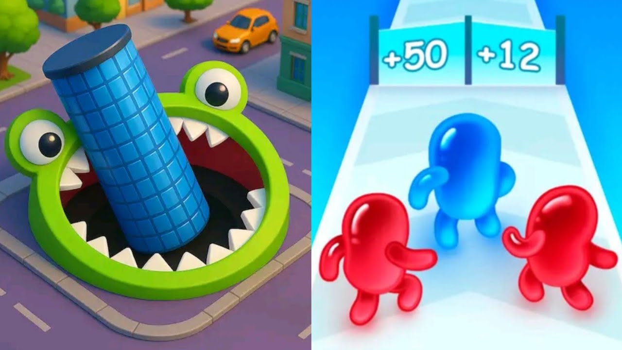 Hole.io VS Clash of Slimes Max All Levels Gameplay Android,iOS NEW UPDATE