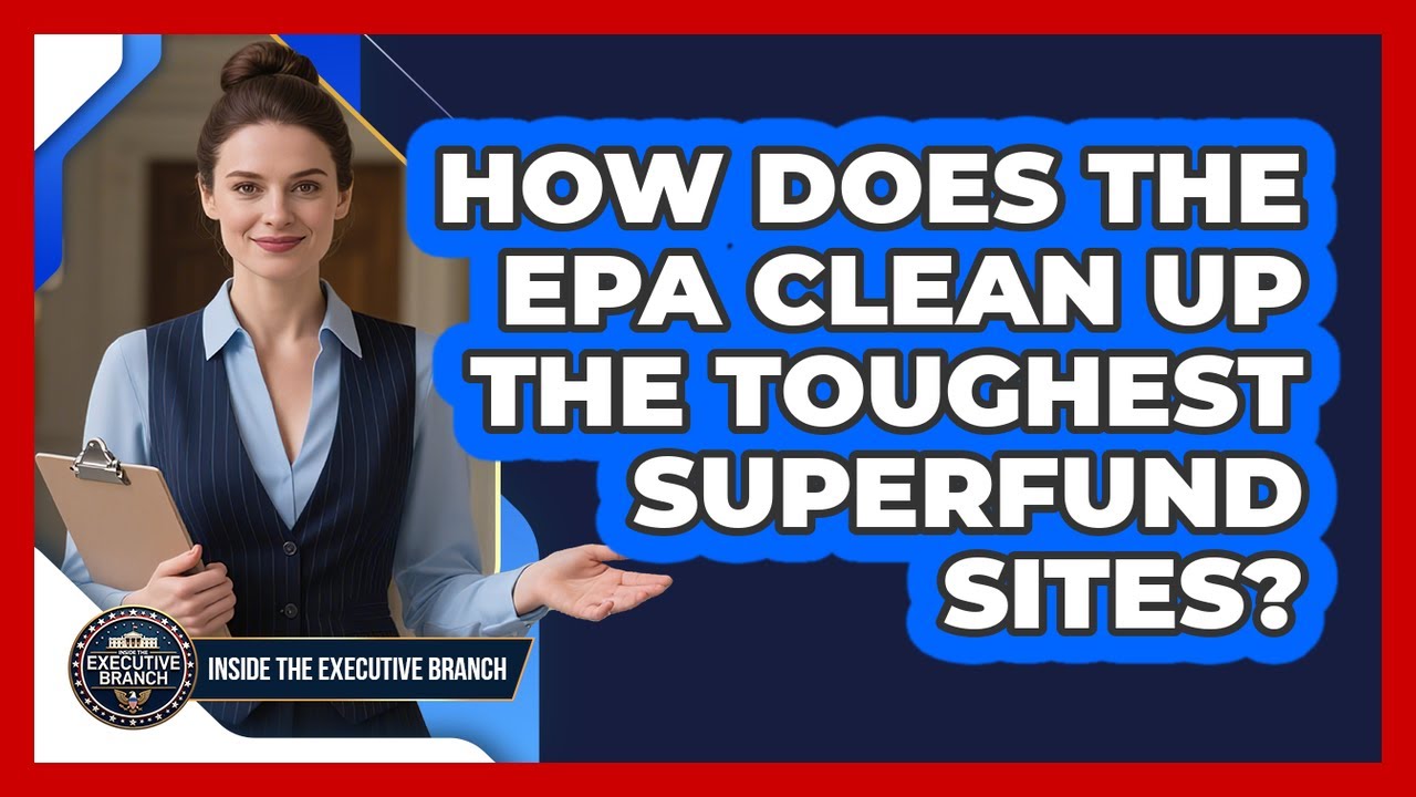 How Does The EPA Clean Up The Toughest Superfund Sites? - Inside the Executive Branch