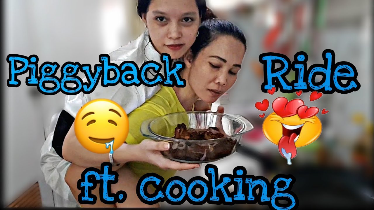 PIGGYBACK RIDE WHILE COOKING |Metz& Melz