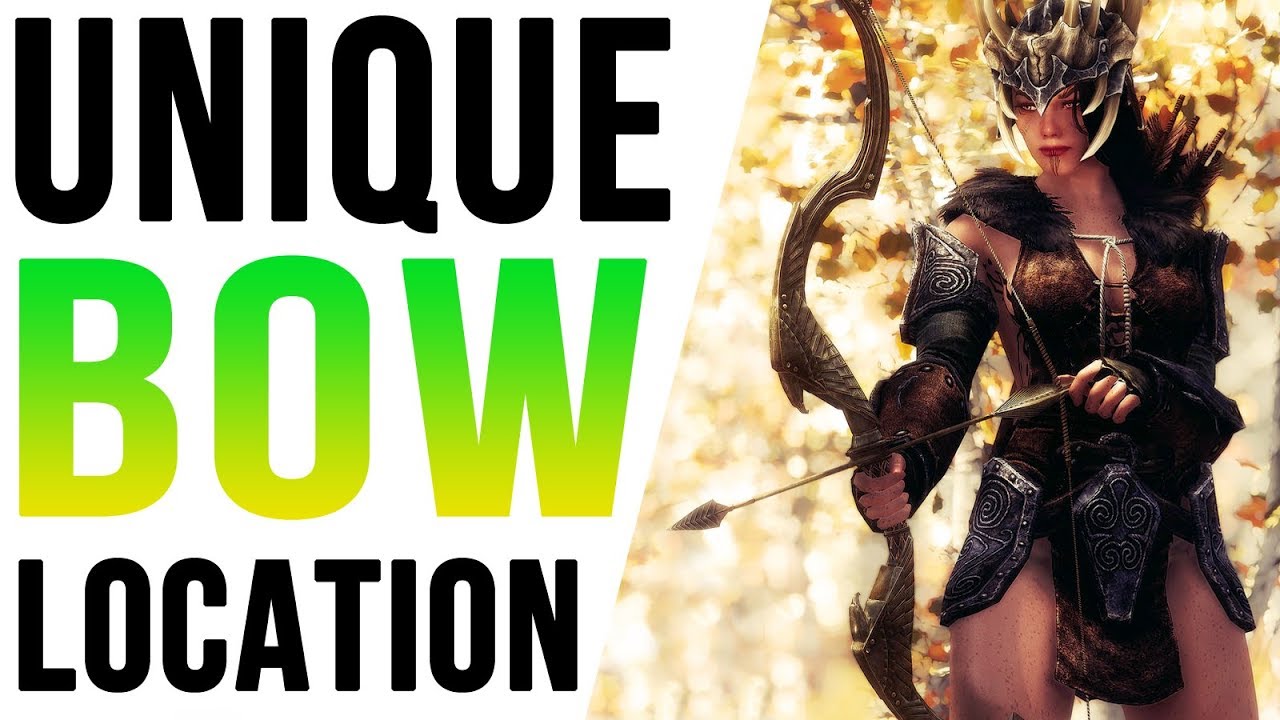 Расположение оружия в Skyrim — спрятанный лук в безымянной пещере