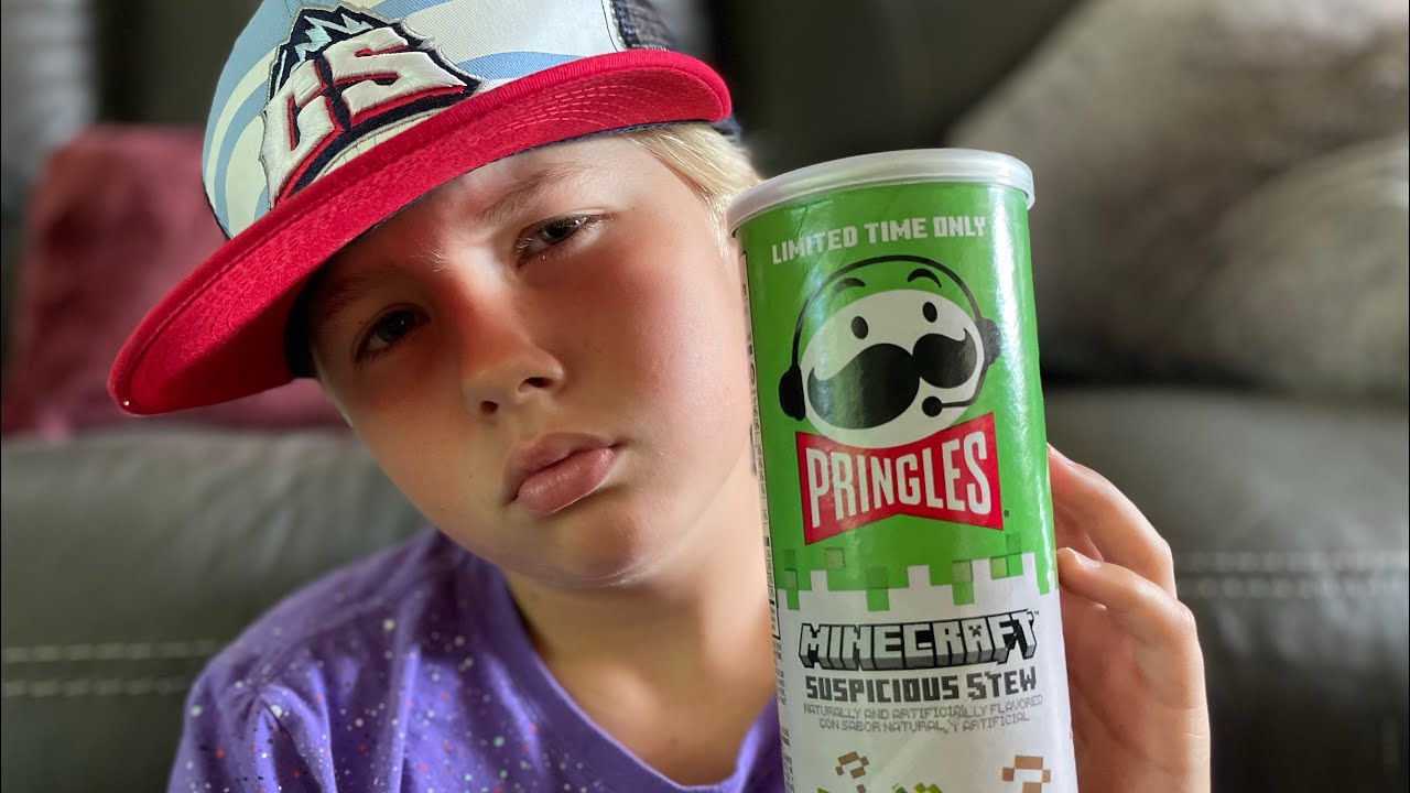 !! Pringles Suspicious Stew Flavor! What is this? 🦠🦠 Minecraft limited edition
