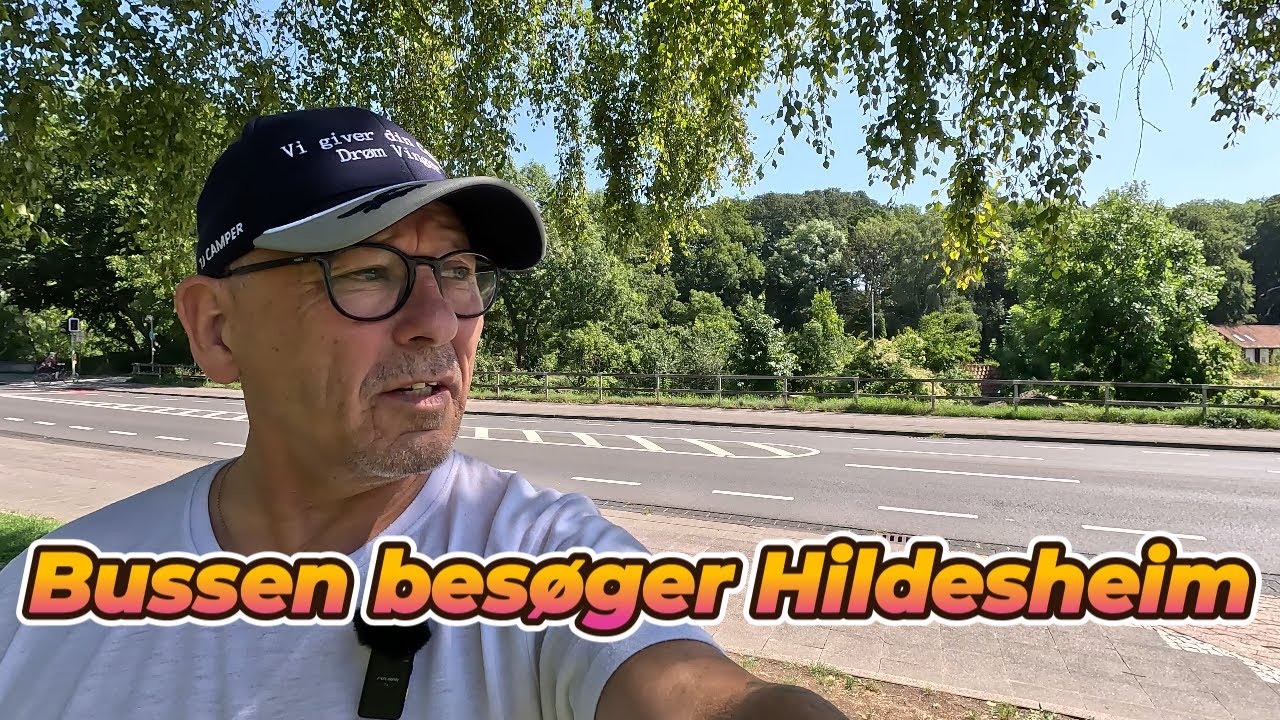 Jeg besøger den gratis autocamper P plads i Hildesheim.