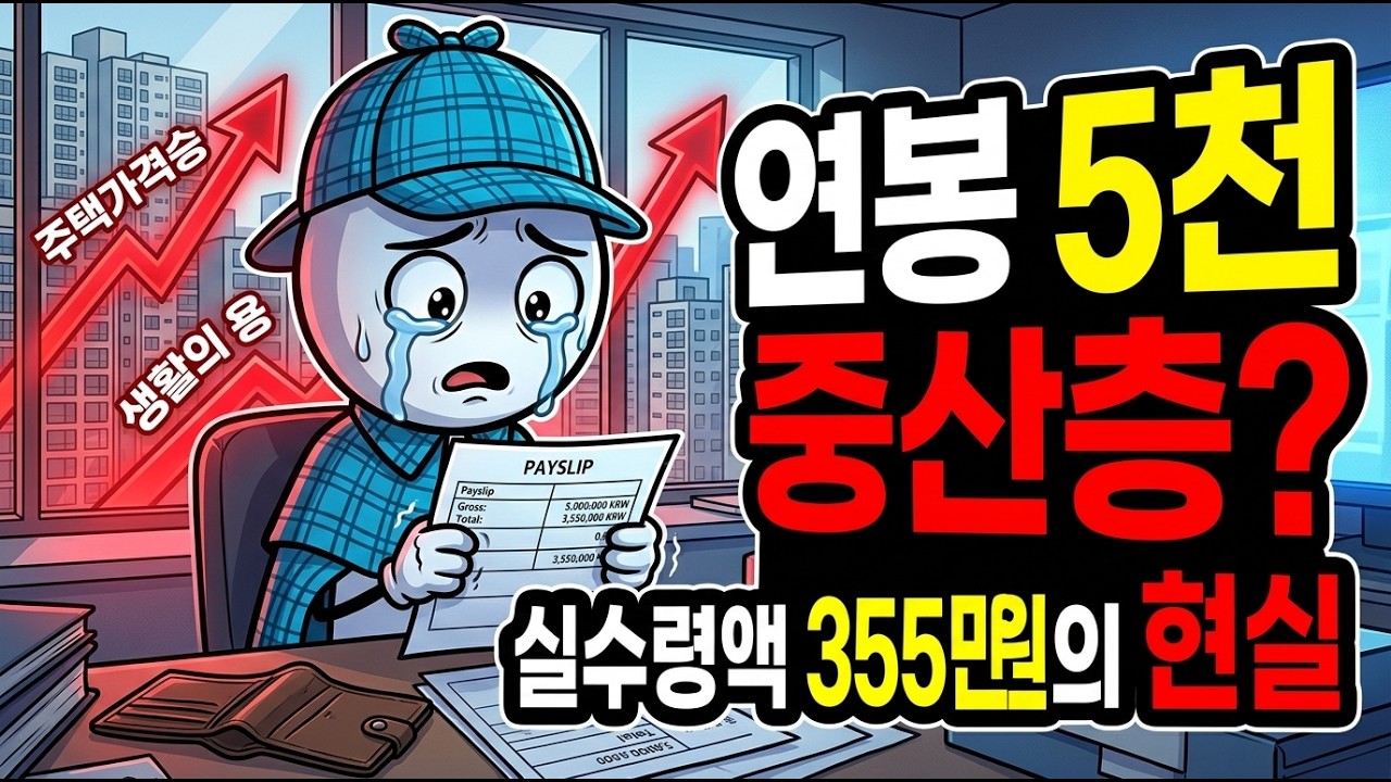 연봉 5천이면 중산층이라고요 실수령액 계산하면 현실이 보인다