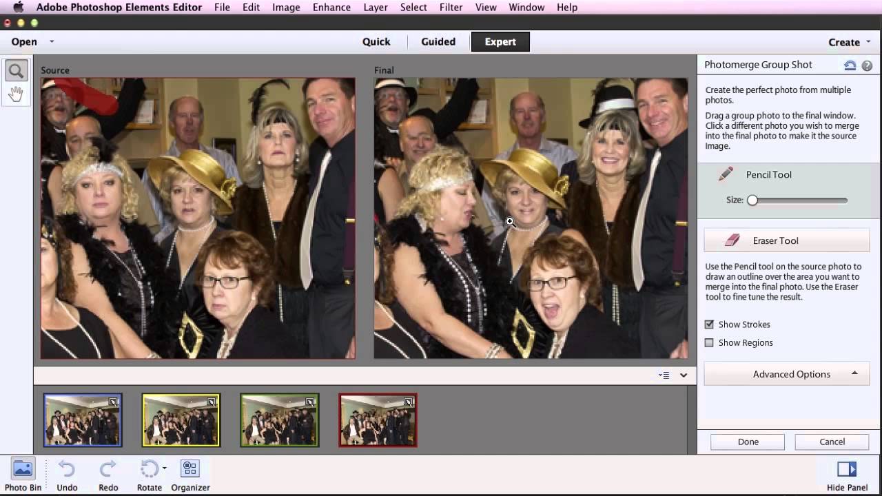 Photomerge Group Shots in Photoshop Elements 11
