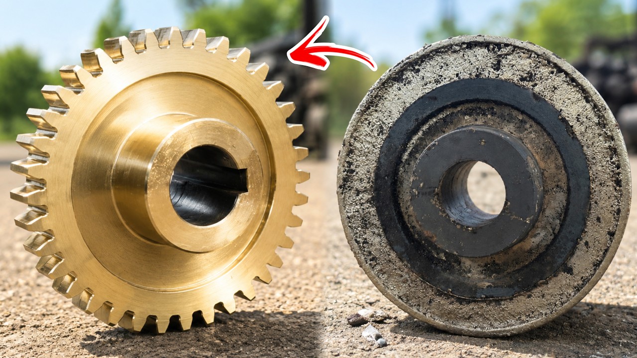 How Afghan Mechanic Made a Brand-New 35-Tooth Worm Gear | Complete Zero-Meter Manufacturing Process