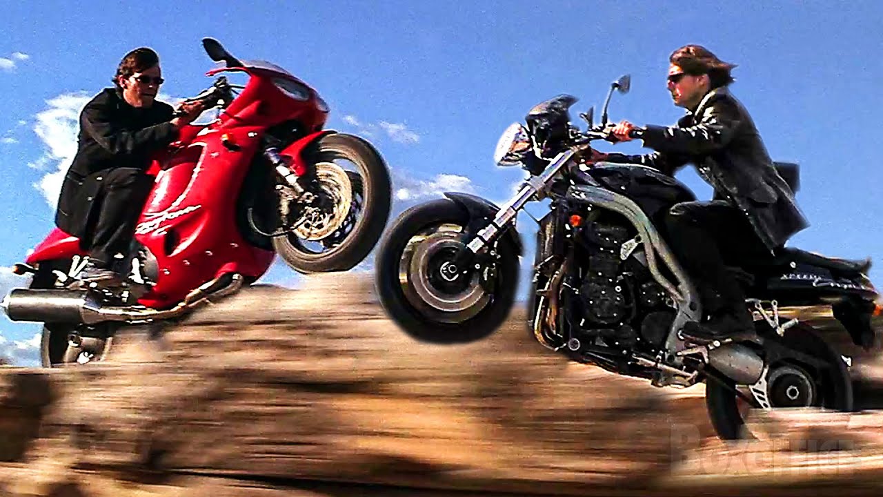 Motorcycle Death Duel with Tom Cruise | Mission Impossible 2 | CLIP