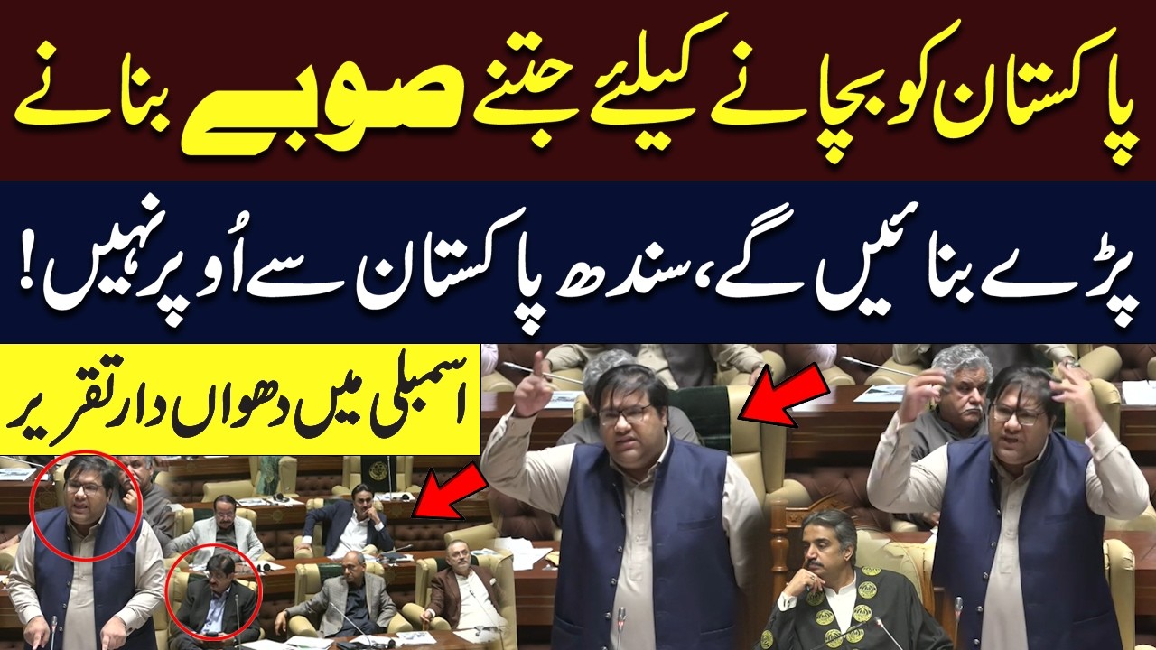 Explosive Sindh Assembly Session | Debate on Dividing Provinces | Viral Speech | Hum News | Pakistan