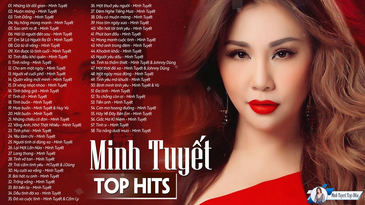 Minh Tuyết Top Hits - BXH Những Ca Khúc Nhạc Trẻ Hay Nhất Minh Tuyết - Đi Quán Cà Phê Nào Cũng Nghe