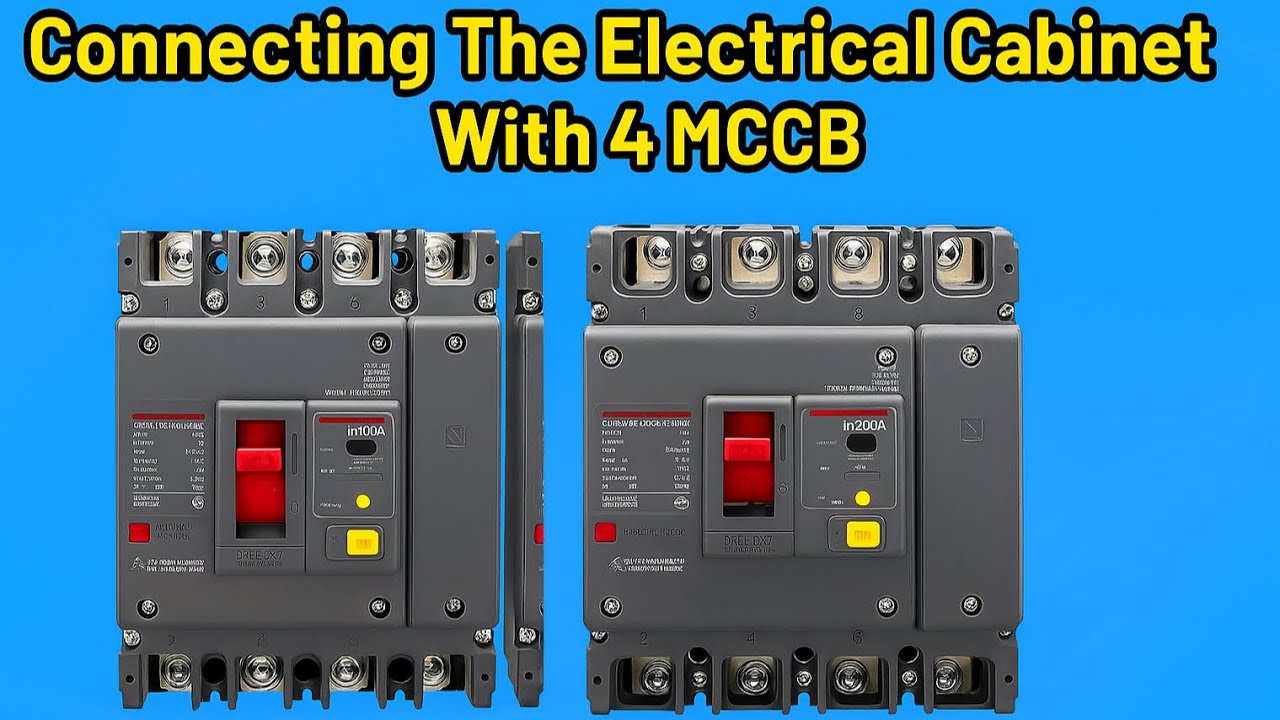 Connecting the electrical cabinet with 4 MCCB | How to connect electrical cabinet