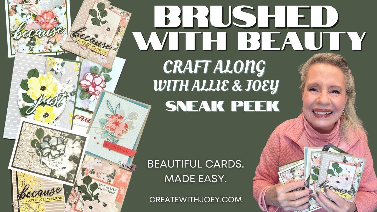 Brushed with Beauty Craft Along | Stampin’ Up 8-Card Class to Go + Kit Sneak Peek