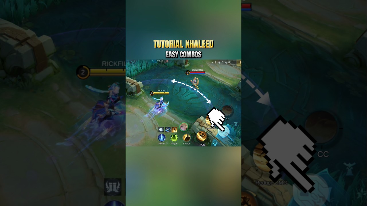 Tutorial KHALEED Mobile Legends | Easy Combos To Use #mobilelegends