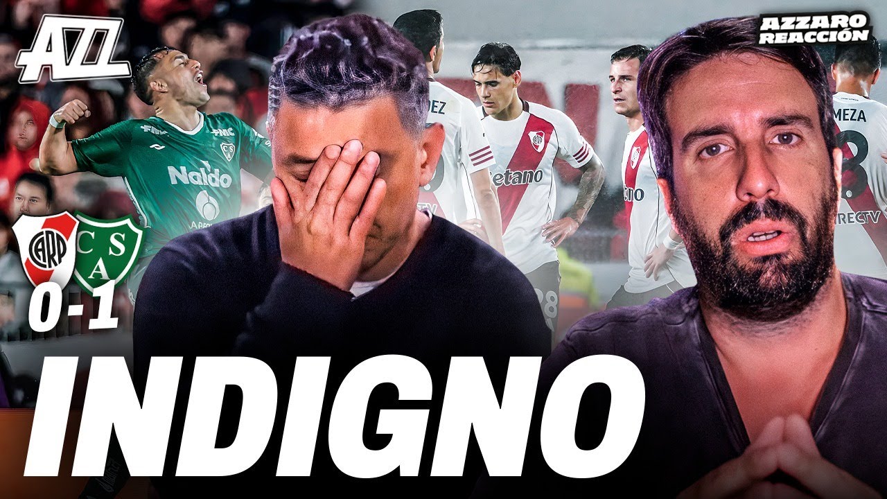 AZZARO REACCI&Oacute;N - NO LO ECHAN PORQUE ES GALLARDO: RIVER PERDI&Oacute; 1-0 ANTE SARMIENTO EN EL MONUMENTAL