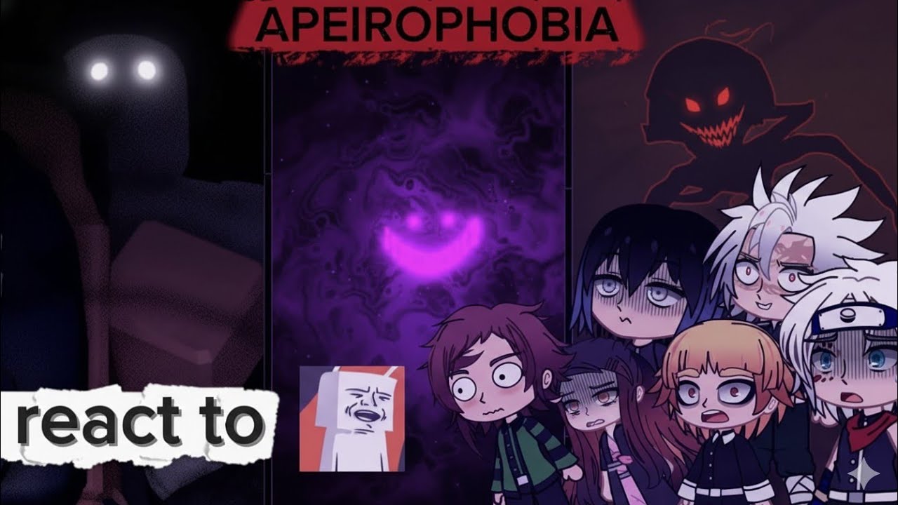 Demon Slayer react to TANKFISH Roblox Apeirophobia:Roblox Backroom Experience