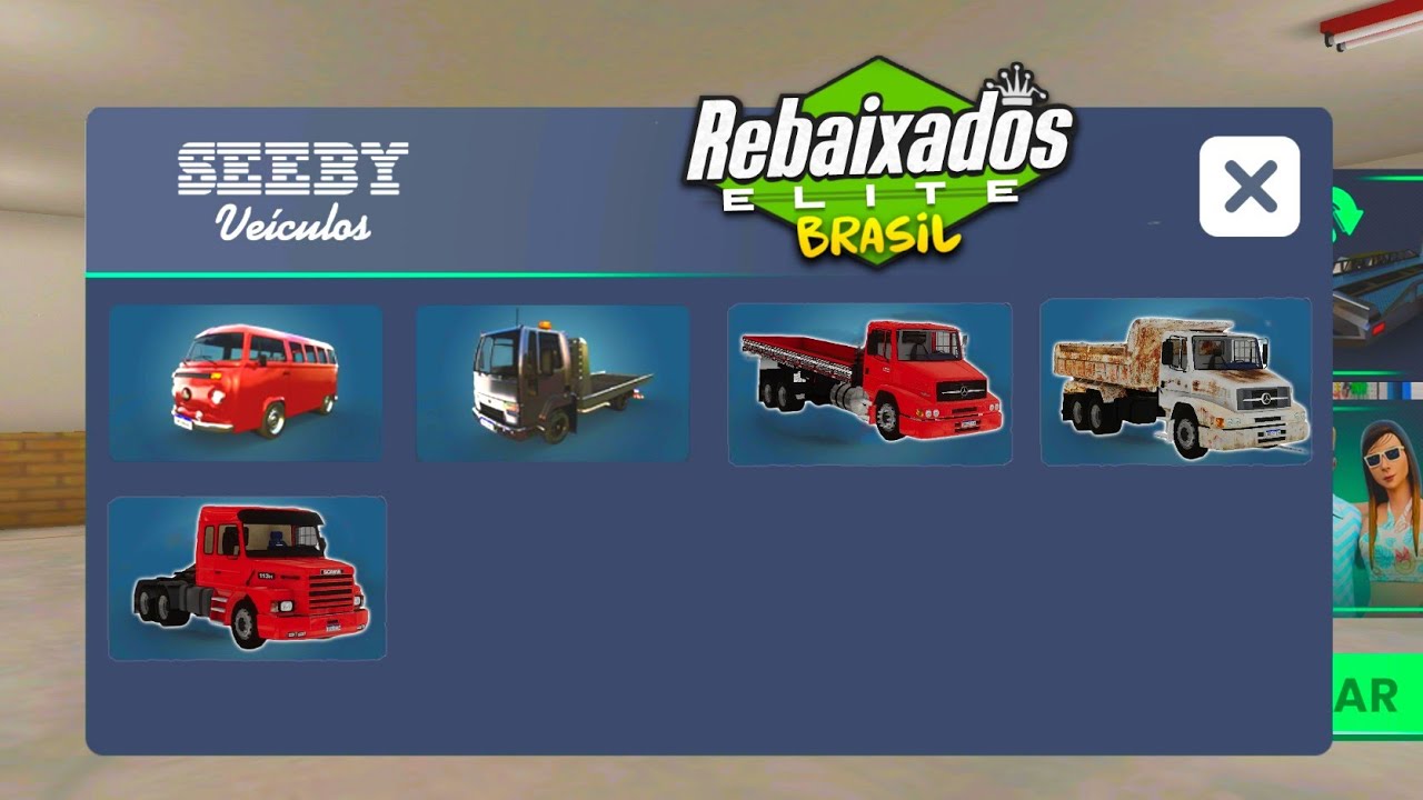 CAMINHÕES DENTRO DO NOVO MENU DA ATUALIZAÇÃO do REBAIXADOS ELITE BRASIL ( CORREEE 🚨 )