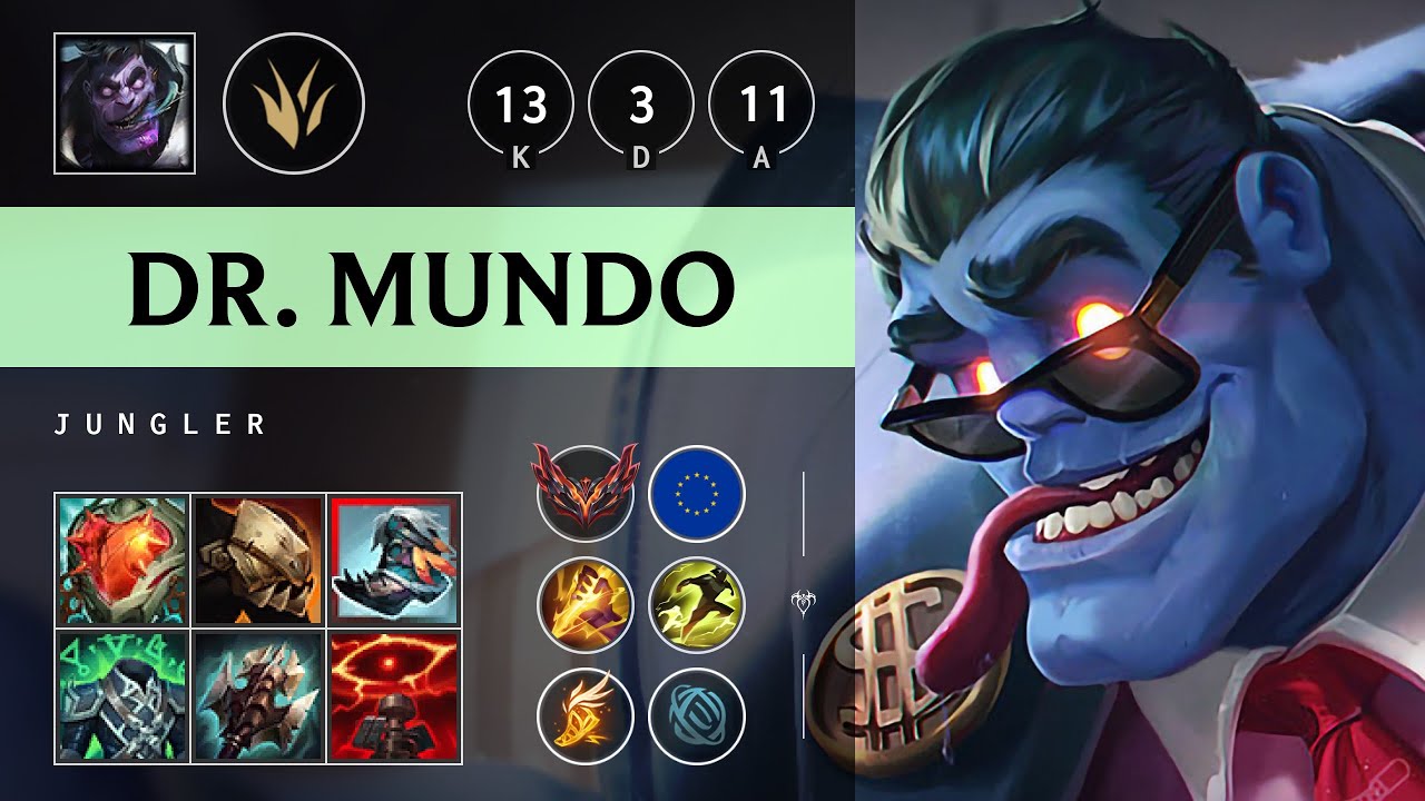 Dr. Mundo Jungle vs Hecarim - EUW Grandmaster Patch 25.13