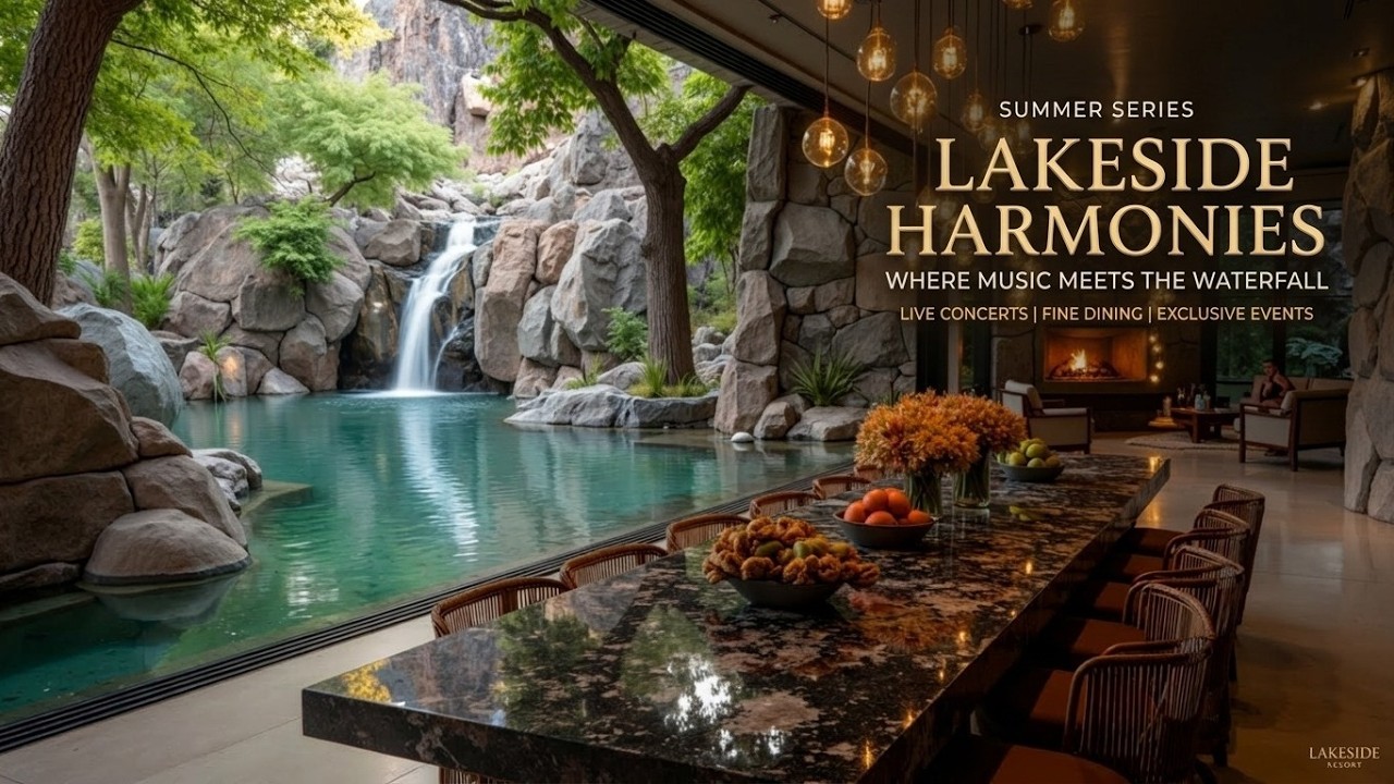 Relaxing Jazz in a Lakeside Resort Setting - Smooth Piano Music & Calm Jazz for Studying
