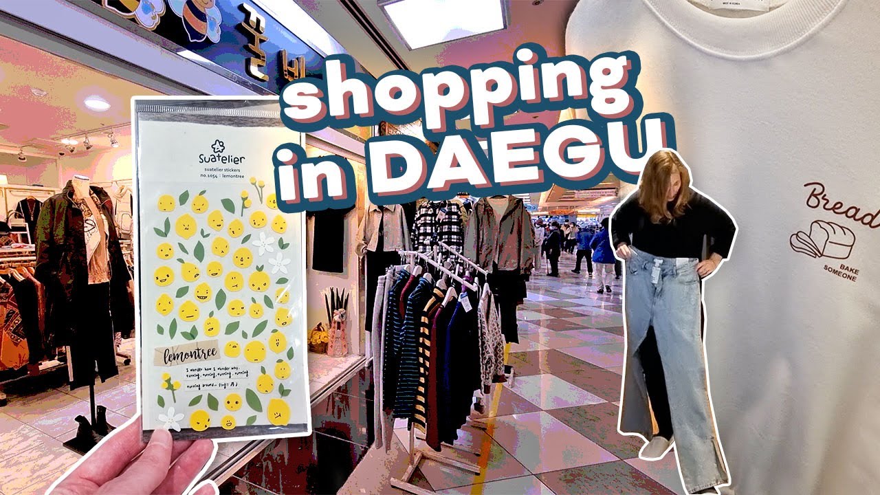 Thrifting, H&M, Art Box, and underground shopping in Daegu, Korea