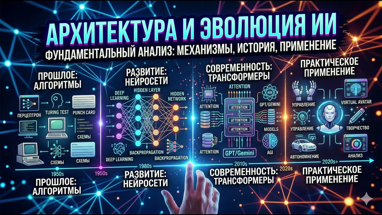 Эволюция ИИ: От первых алгоритмов до цифрового разума