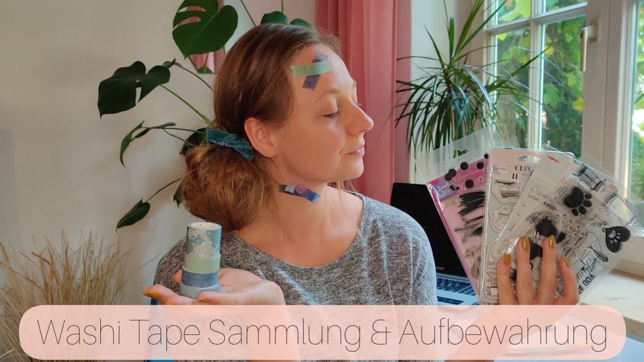 WASHI TAPES & CLEAR STAMPS sortieren, WASHI AUFBEWAHRUNG, PLOTTEN für mehr ORDNUNG | Ria räumt