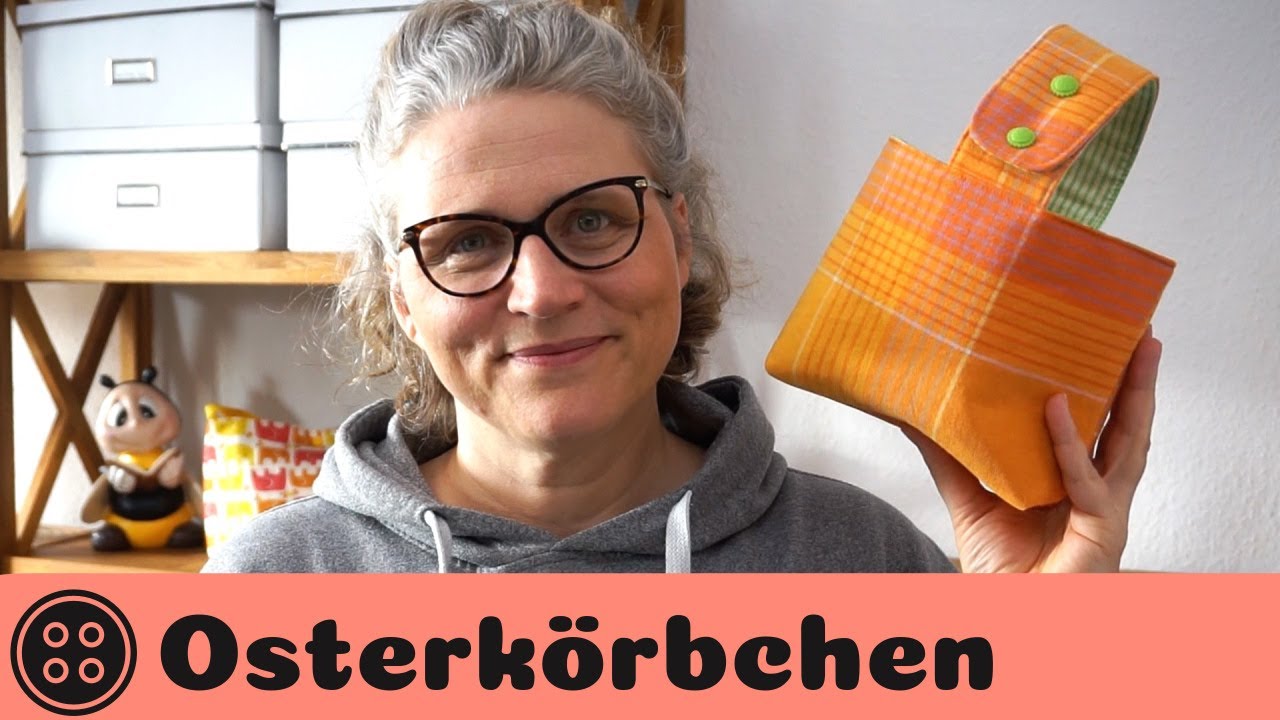 Osterkörbchen nähen / kostenloses Schnittmuster