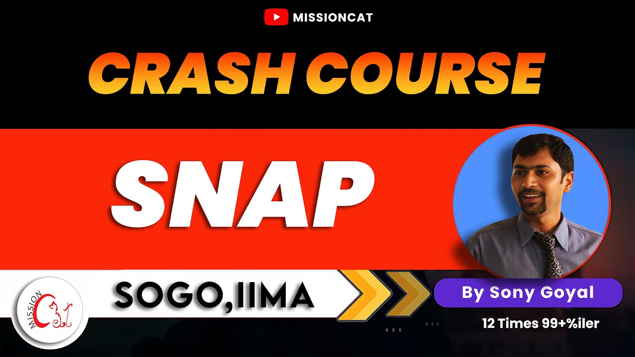 SNAP Crash Course I SNAP Preparation 2023 | SNAP Exam Preparation Strategy @MissionCAT
