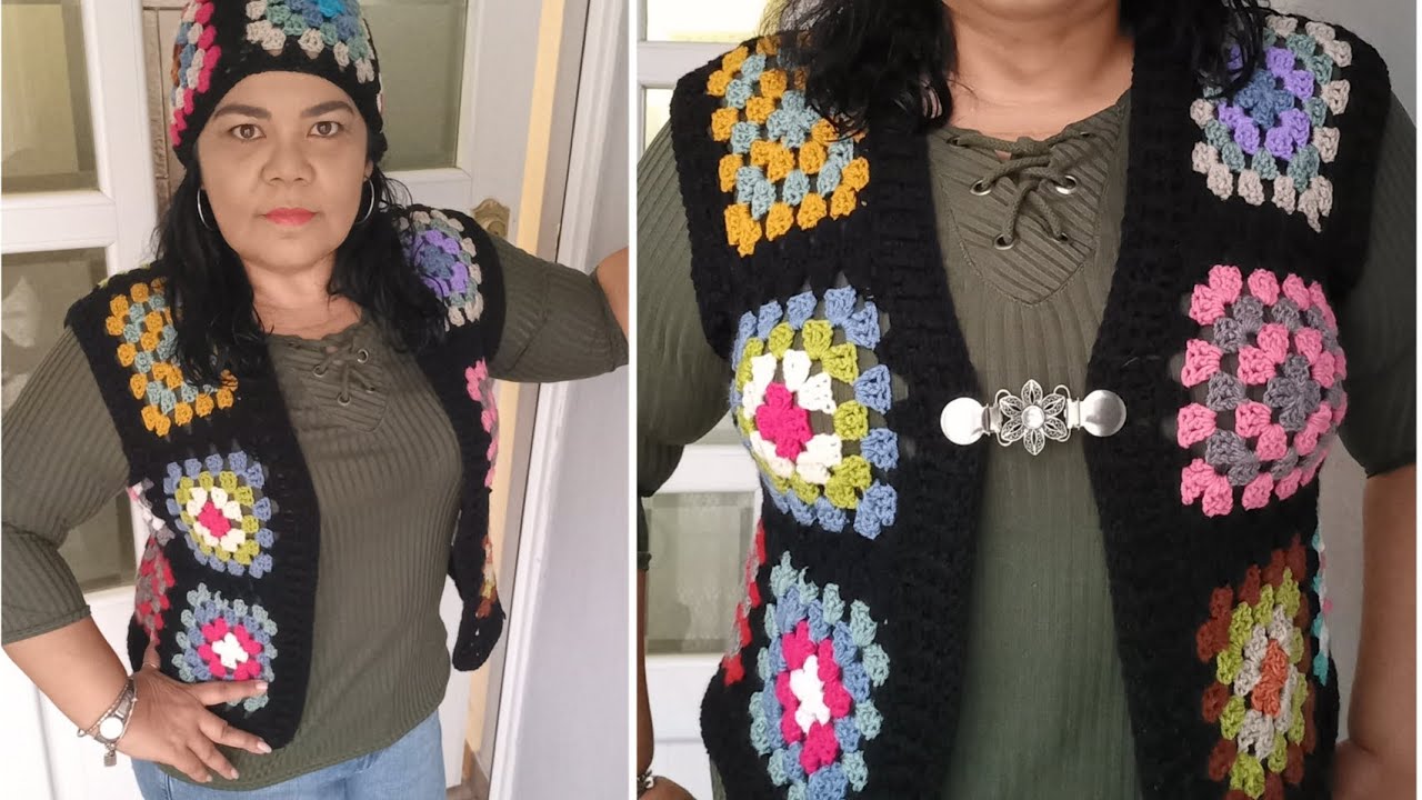 🌟Chaleco a crochet abierto/FÁCIL y HERMOSO #chalecocrochet #blusacrochet