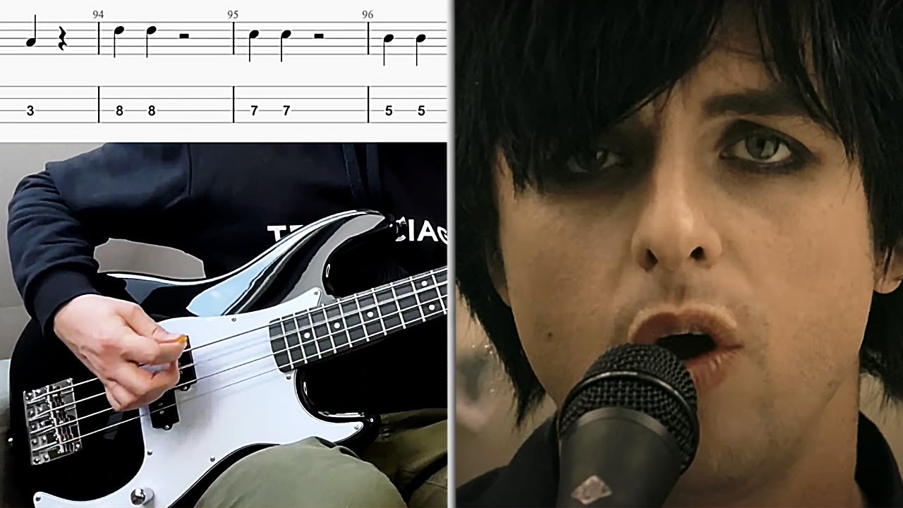 Green Day – 21 Guns BASS COVER with TABS