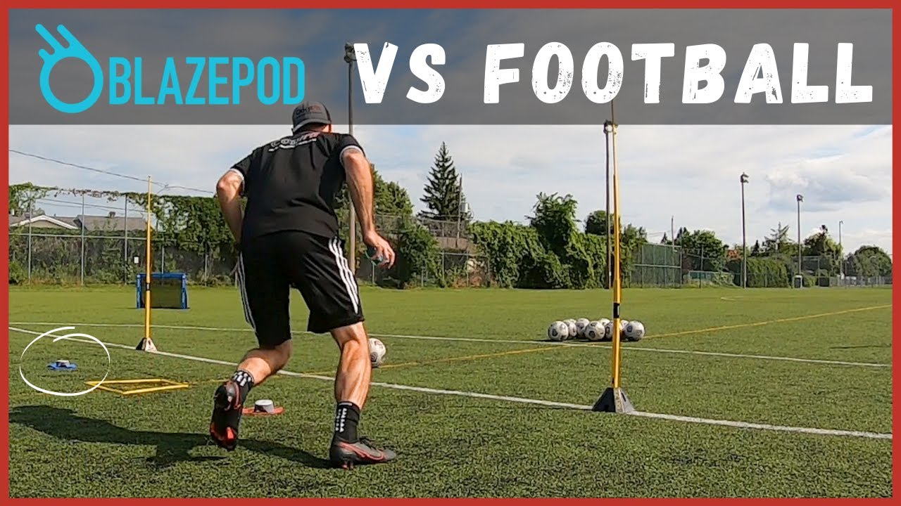 Entrainement de foot avec BLAZEPOD⎪Spécifique défenseur central⎪CogiFit