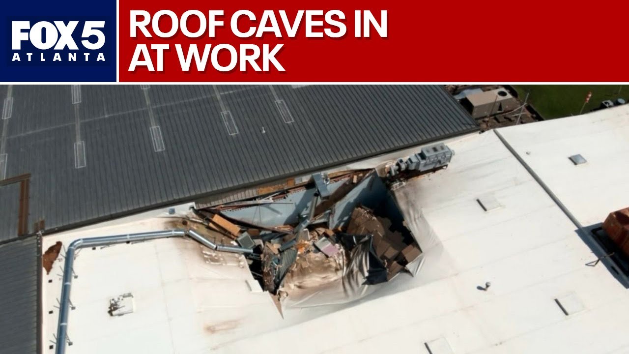 Roof collapses on workers during Georgia storm | FOX 5 News