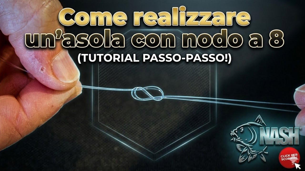 COME REALIZZARE UN' ASOLA CON NODO A 8 #carpfishing