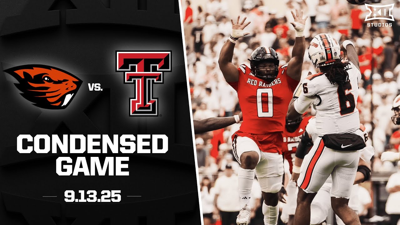 Oregon State vs. Texas Tech Condensed Game | 2025 Big 12 Football