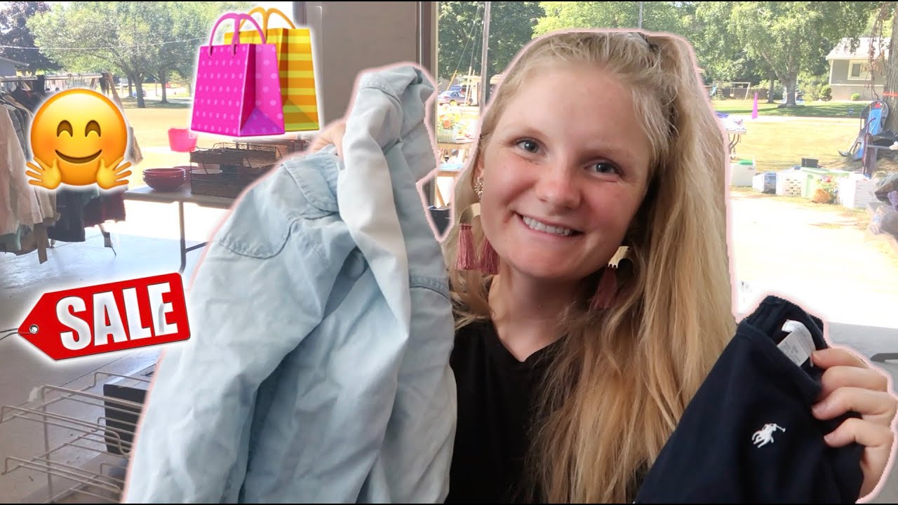 ROPA DE MARCA EN VENTA DE GARAJE A $1!! 😱😁VENTAS DE SEGUNDA MANO 🇺🇸