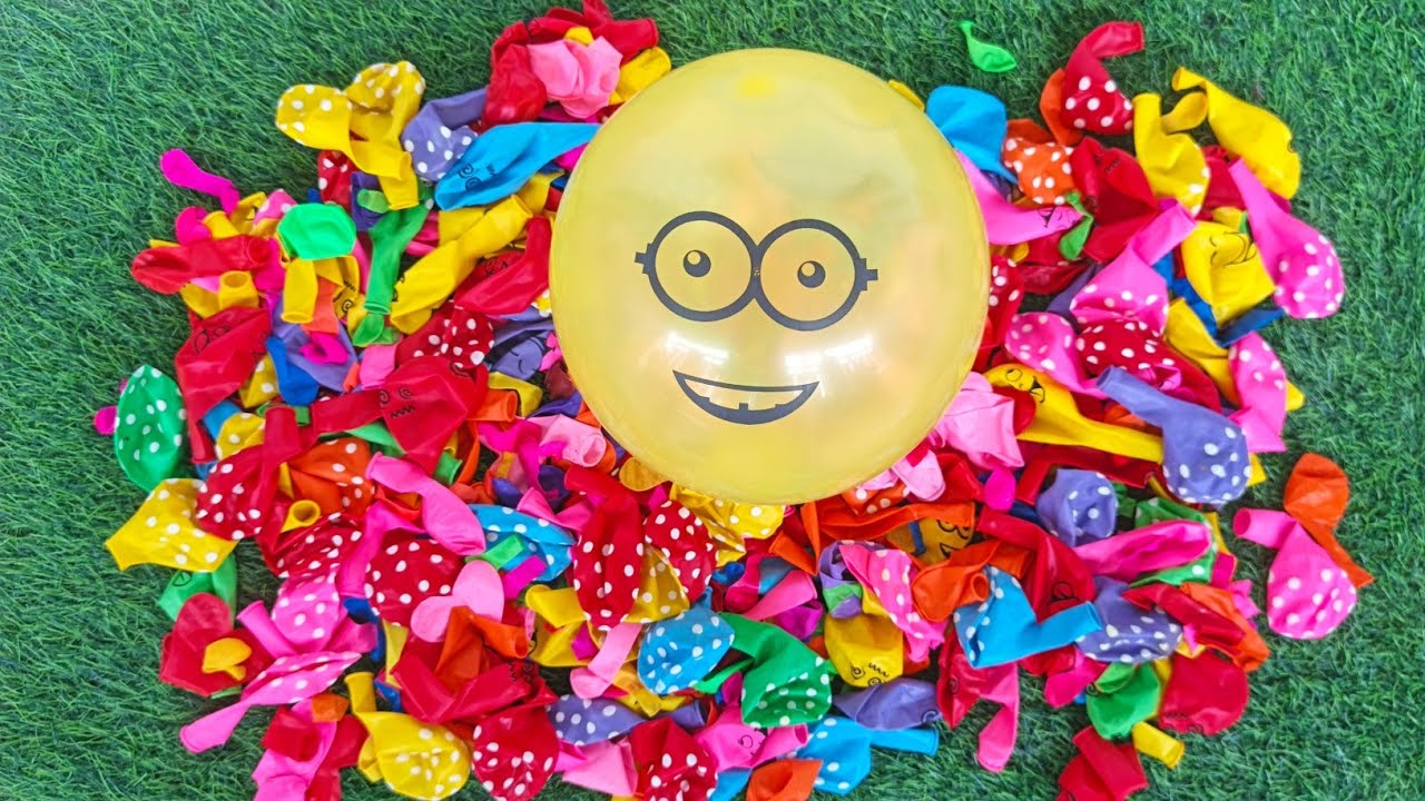 3 K ASMR COLORFUL BALLOON POP COMPILATION.,.,.!!#poppballons​ #balloon​