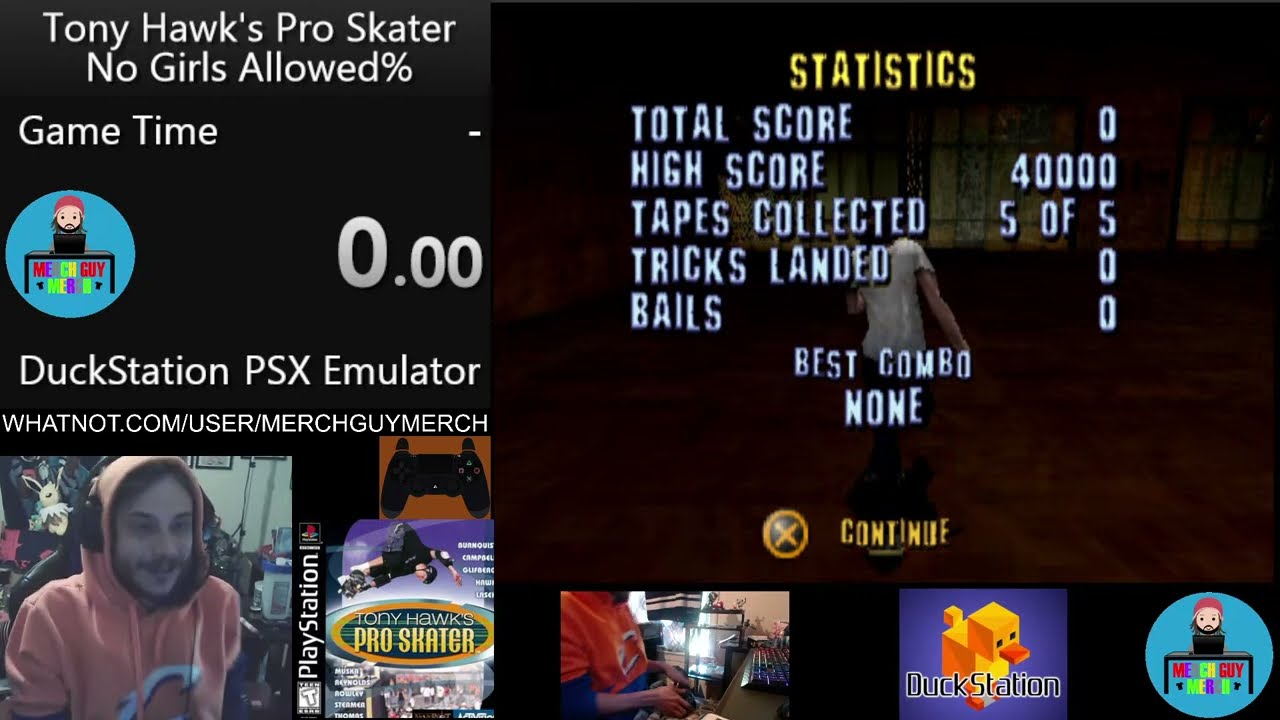 NOGIRLSALLOWED% - Tony Hawk Pro Skater 1 - PS1 - 29sec. 3rd Place Record (FOR NOW! ;-))