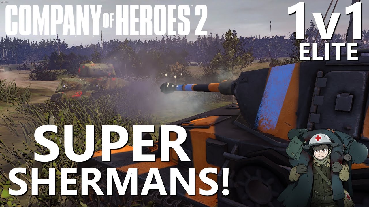 CoH2 - 1v1 Elite Hans(OST) vs Cossak(SOV) (Company of Heroes 2)