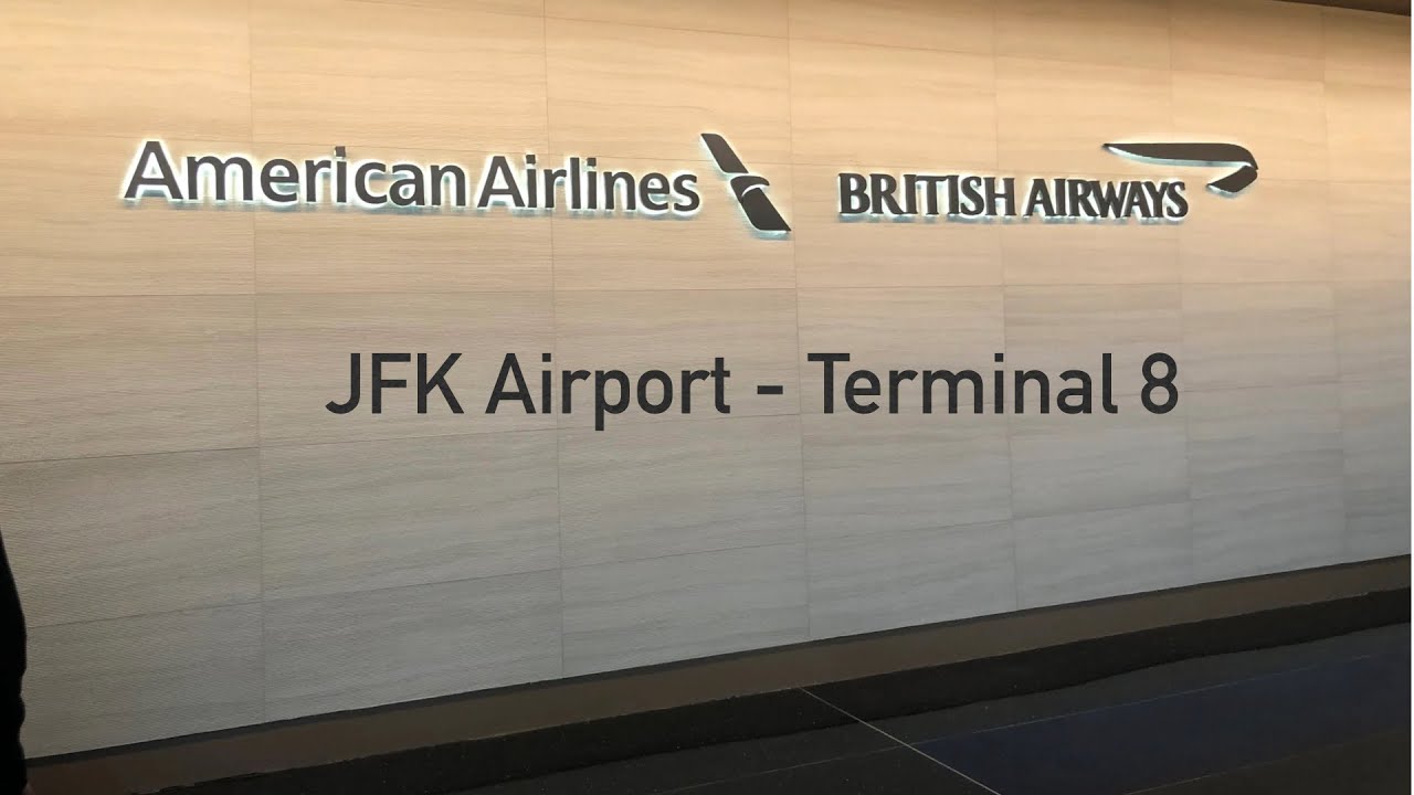 British Airways JFK Airport  - Terminal 8. First class check in and lounge