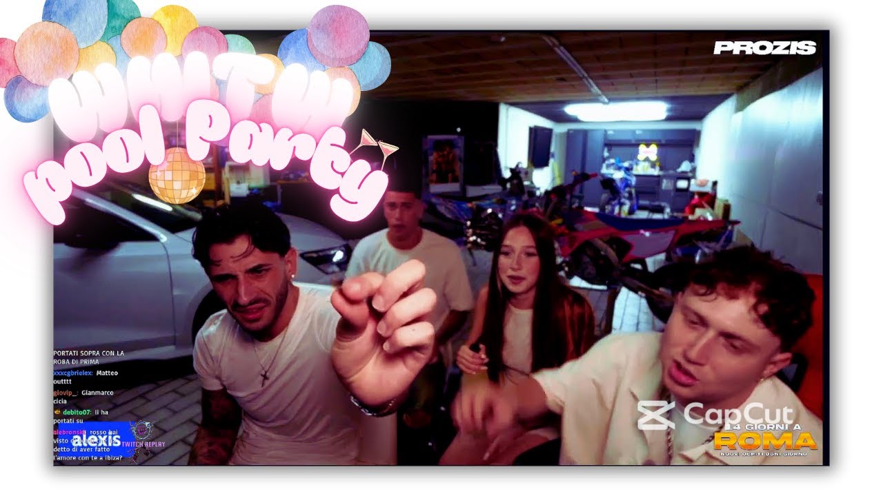 💓​🏊‍♀️​UNA GRANDE FESTA IN VILLA DEL @ilrossopiubellodiyoutube 💃​💜​#perte #ilrosso #clips