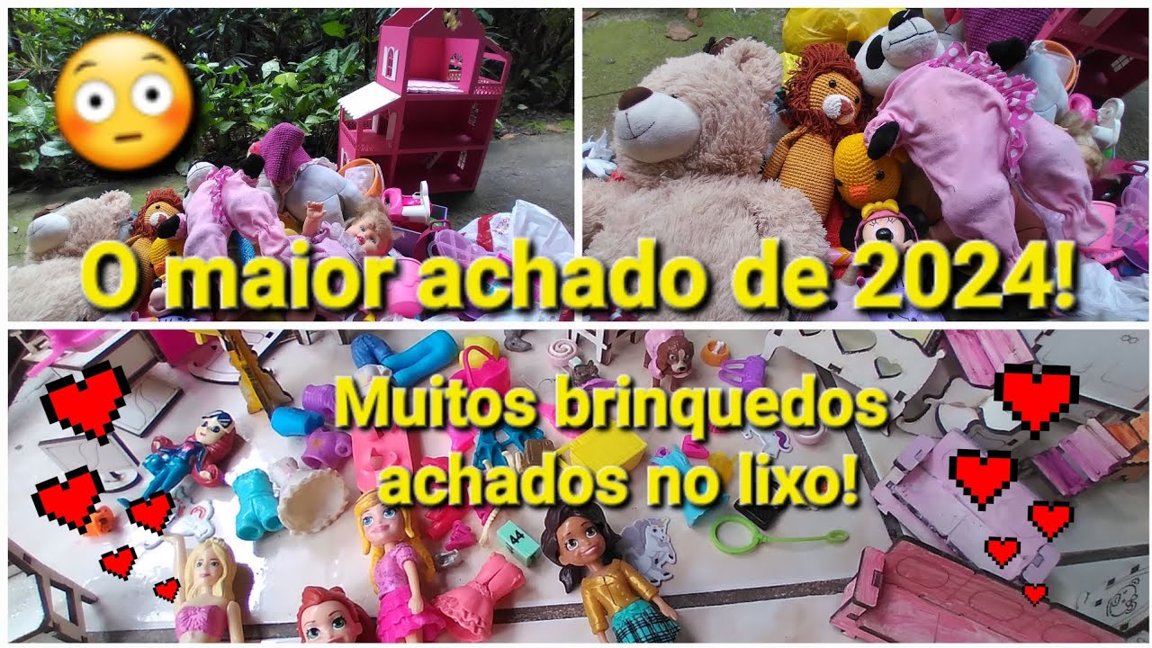 Ele achou pelúcias, Polly ,casinha de Mdf e muitos  acessórios de cozinha de brinquedo #antesedepois