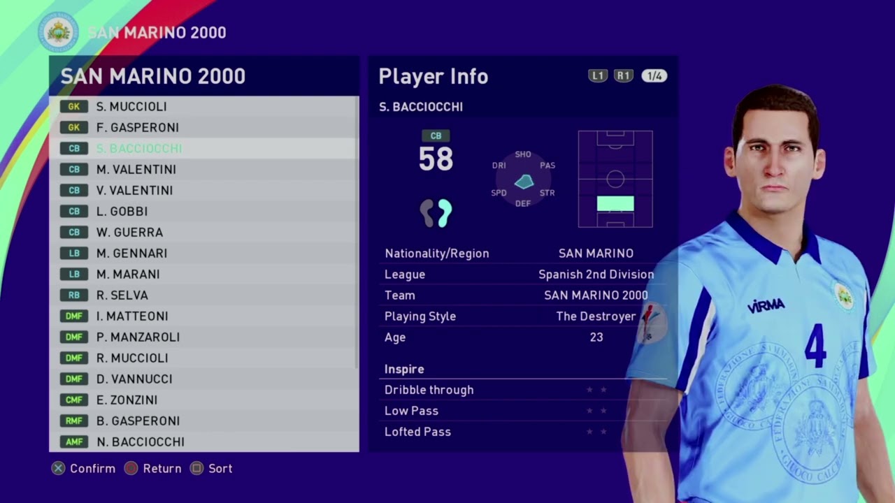 SAN MARINO 2000 - EURO 2000 BELGIUM/HOLLAND - NOT QUALIFIED - PES 2021 PS4
