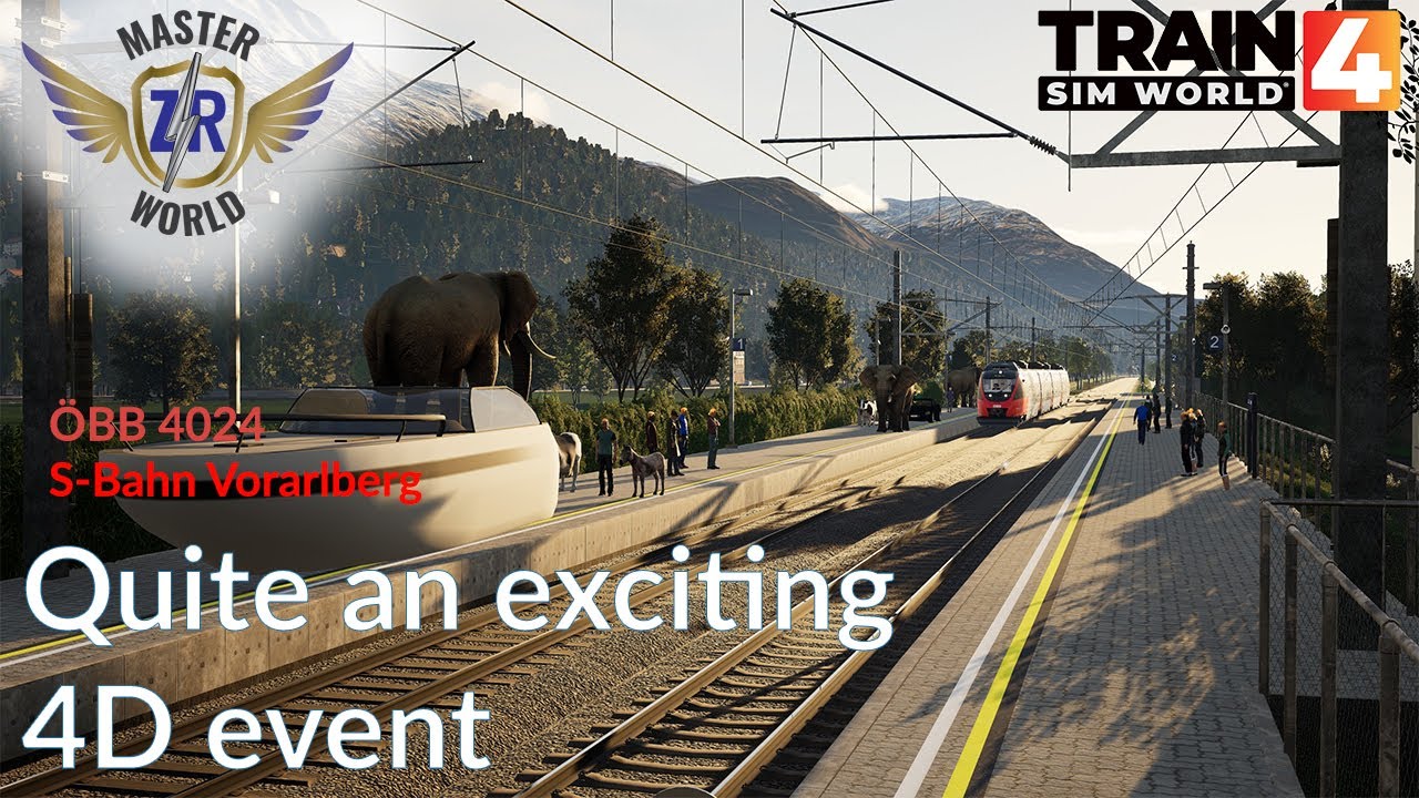 Just Like In The Movies - S-Bahn Vorarlberg - &Ouml;BB 4024 - Train Sim World 4